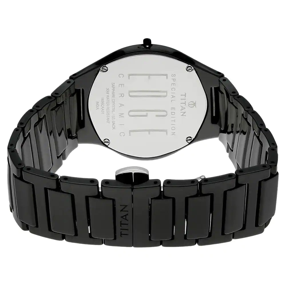 Titan Edge Ceramic - Slimmest Ceramic Analog Watch NP1696NC01 (DF316)