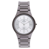 Titan Edge Ceramic Silver Dial Analog Ceramic Strap watch for Men NR1696QC02