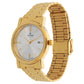 Titan Silver Dial Golden Stainless Steel Strap Watch -1712YM02