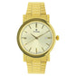 Titan Quartz Analog with Date Champagne Dial Golden Stainless Steel Strap Watch For Men 1712ym03