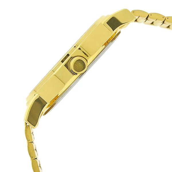 Titan Quartz Analog with Date Champagne Dial Golden Stainless Steel Strap Watch For Men 1712ym03
