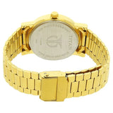 Titan Quartz Analog with Date Champagne Dial Golden Watch For Men - 1712YM03