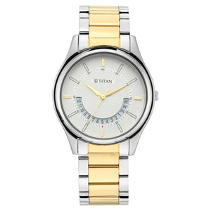 TITAN Lagan - White Dial Metal Strap - 1713BM01 - KRISHNA WATCH COMPANY