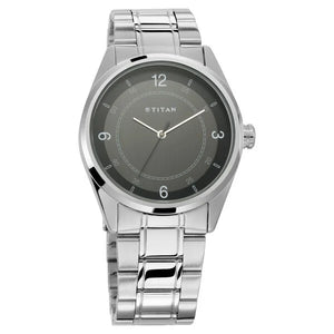 Titan Men's Eleganza Lumina Blue: Luminous Dial Watch with Sophisticated Link - 1729SM03 - KRISHNA WATCH COMPANY