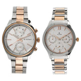 Titan Bandhan White Dial Stainless Steel Strap Watches  - 17332570KM01