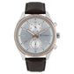 Titan Quartz Multifunction Silver Dial Leather Strap Watch for Men 1733KL02