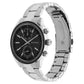 Titan Men's Metropolitan Luxe: Multifunction dark grey Dial with Two-Tone Stainless Steel Bracelet Watch 1733KM01