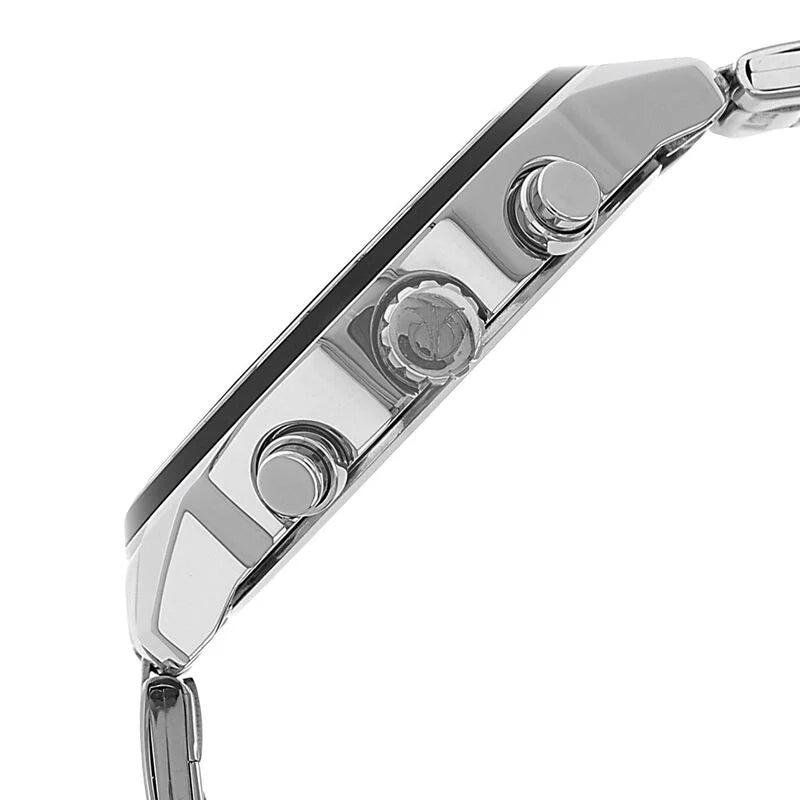Titan Men's Metropolitan Luxe: Multifunction dark grey Dial with Two-Tone Stainless Steel Bracelet Watch 1733KM01