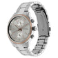 Titan Workwear Quartz Multifunction Silver Dial Stainless Steel Strap Watch for Men 1733km02