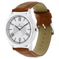 Silver Dial Brown Leather Strap Watch NN1735SL01 (DG399)