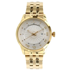 Titan Silver Dial Golden Stainless Steel Strap Watch NP1752YM01 (DG778) - KRISHNA WATCH COMPANY