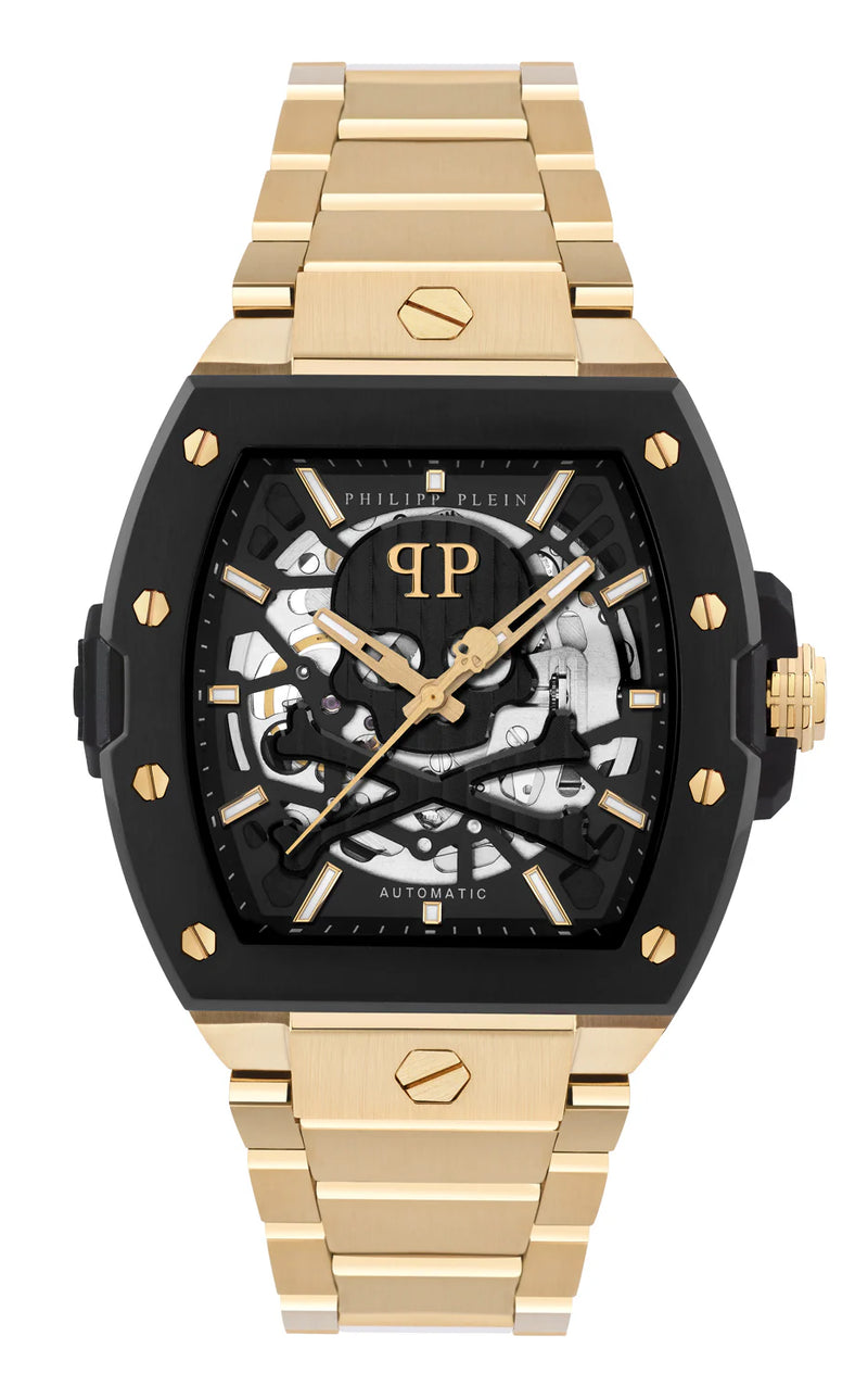 Philipp Plein Black Hexagonal Dial Automatic Men Watch - PWJFA0625