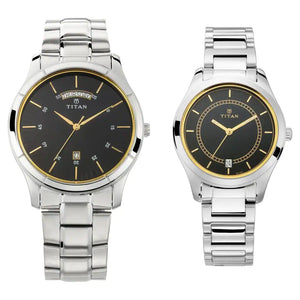 Titan Bandhan Stainless Steel Watches - 17672596SM01 - KRISHNA WATCH COMPANY
