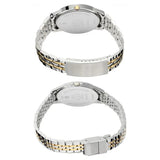 Titan Bandhan Quartz Analog with Day and Date Silver Dial Stainless Steel Strap Watch for Couple 17742565bm01