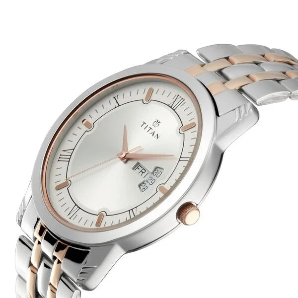 Titan Bandhan Quartz Analog  Stainless Steel Strap Watch for Couple 17742565km01