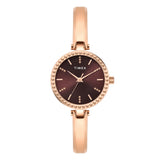 Timex Trendline Round 30mm Brown Dial Analog Women Watch - TWEL27002