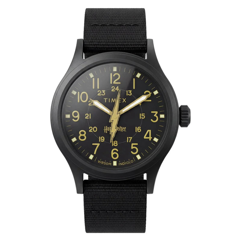 Timex Harry Potter Round 40mm Black Dial Analog Men Watch - TW6A05700X6