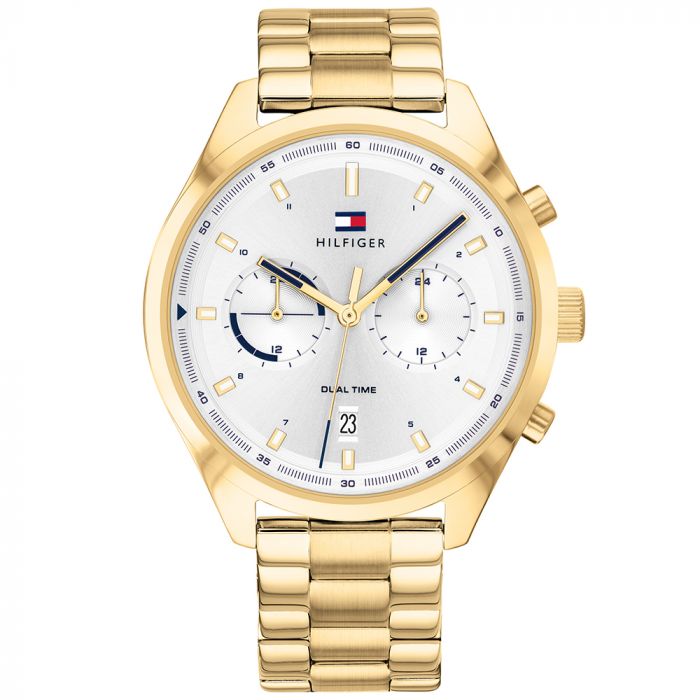 Tommy hilfiger Men Bennett Round White Watches NETH1791726 - KRISHNA WATCH COMPANY
