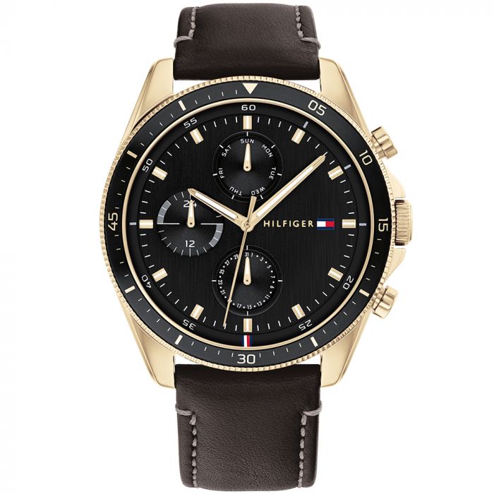Tommy hilfiger Men Parker Round Black Watches TH1791836 - KRISHNA WATCH COMPANY