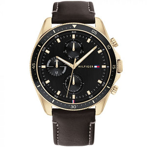 Tommy hilfiger Men Parker Round Black Watches TH1791836 - KRISHNA WATCH COMPANY