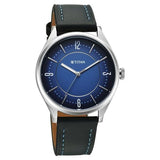 Titan Neo Basics Analog Leather Strap Watch for Men - 1802SL21 - KRISHNA WATCH COMPANY