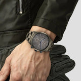 Titan Neo Splash Quartz Multifunction Anthracite Dial Stainless Steel Strap Watch for Men 1805km07