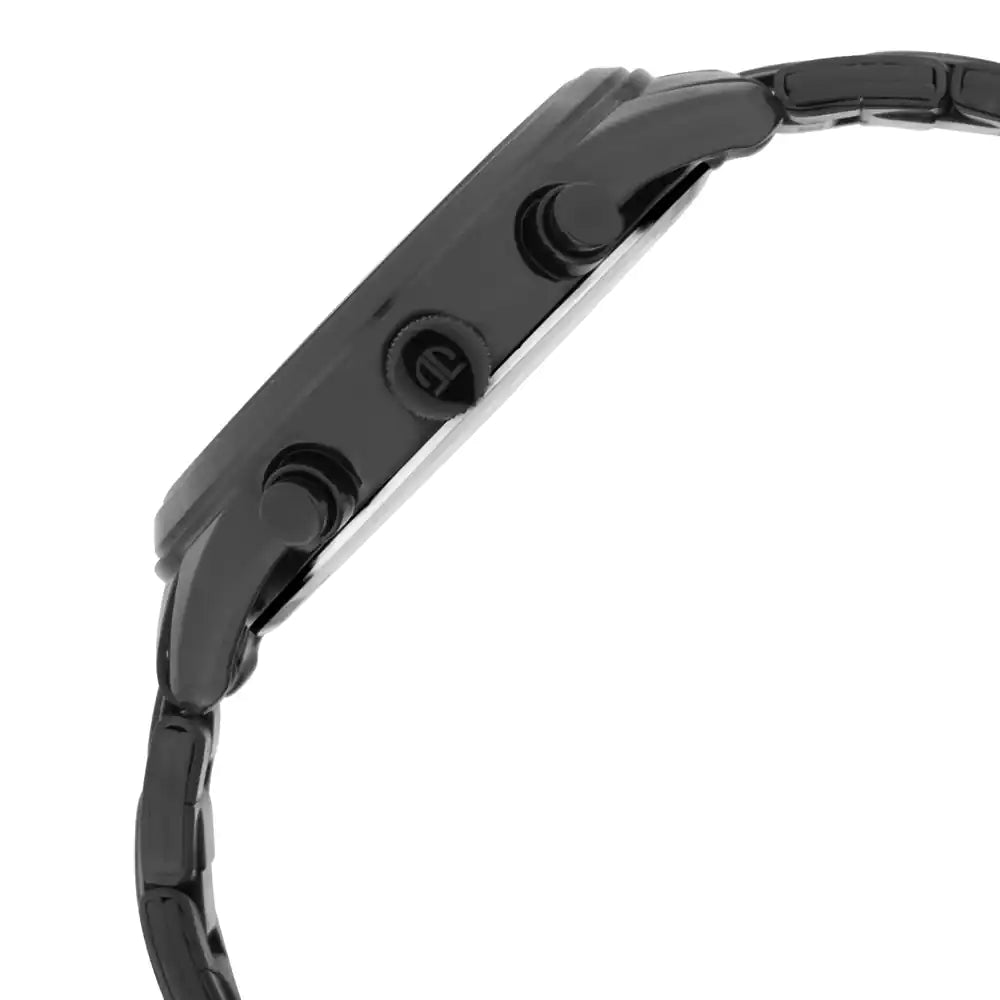 Titan Workwear Watch with Black Dial & Metal Strap 1805NM02