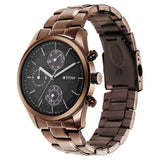 Titan Neo Splash Quartz Multifunction Black Dial Stainless Steel Strap Watch for Men 1805QM04