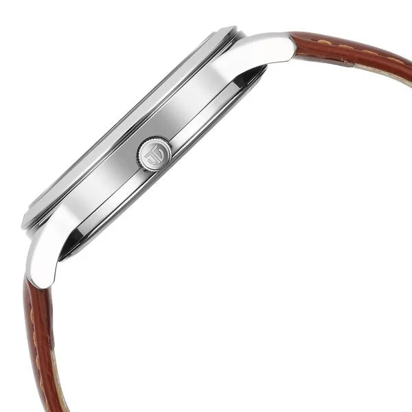 Titan Wrist Wit Quartz Analog with Date Blue Dial Leather Strap Watch for Men 1806SL12