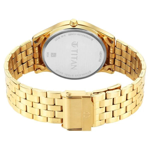 Titan Karishma Quartz Analog with Day and Date Green Dial Watch For Men - 1824YM02