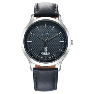 Titan Karishma Quartz Analog Blue Dial Watch for Men - 1825SL14 - KRISHNA WATCH COMPANY