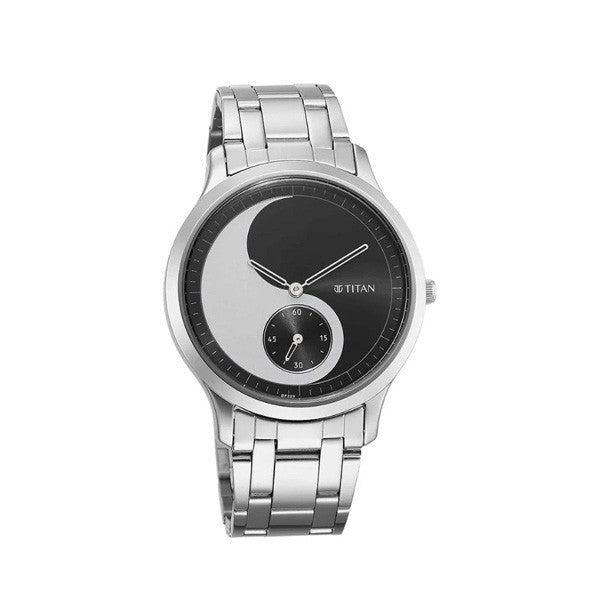 Titan Yin & Yang Black Dial Analog Watch for Men 1825SM02