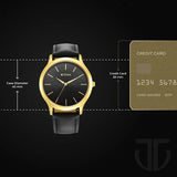 TITAN Karishma Radiance Black Dial Analog Watch for Men 1825YL03