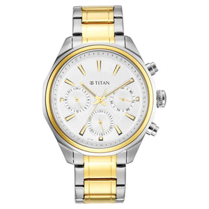 Titan Regalia Opulent Silver Dial Silver Stainless Steel Strap Watch - NT1829BM01 - KRISHNA WATCH COMPANY
