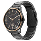 Titan Regalia Opulent Quartz Analog with Date Black Dial Black Stainless Steel Strap Watch for Men 1829km04