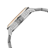 Titan Regalia Opulent Offset Second Hand White Dial Rose Gold Bimetal Strap Watch For Men 1829km08