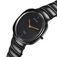 Titan Edge Squircle Black Dial Ceramic Strap Watch 1841NC01