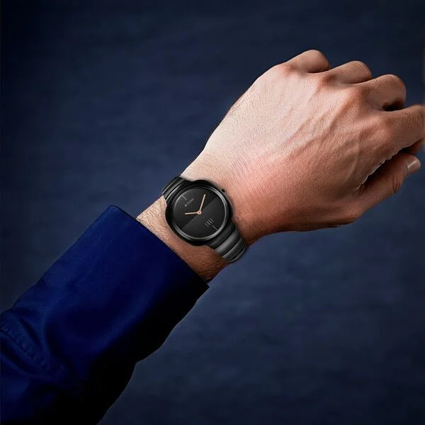 Titan Edge Squircle Black Dial Ceramic Strap Watch 1841NC01