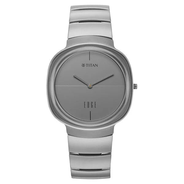 Titan Edge Squircle Titanium Grade 5 Quartz Analog Watch For Men 1841tm01