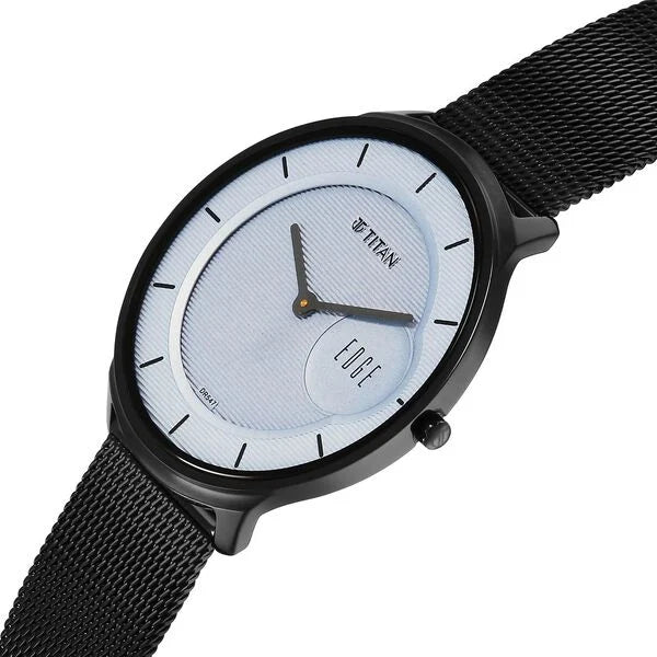 Titan Edge Murals Analog Grey Dial Watch For Men 1843nm04