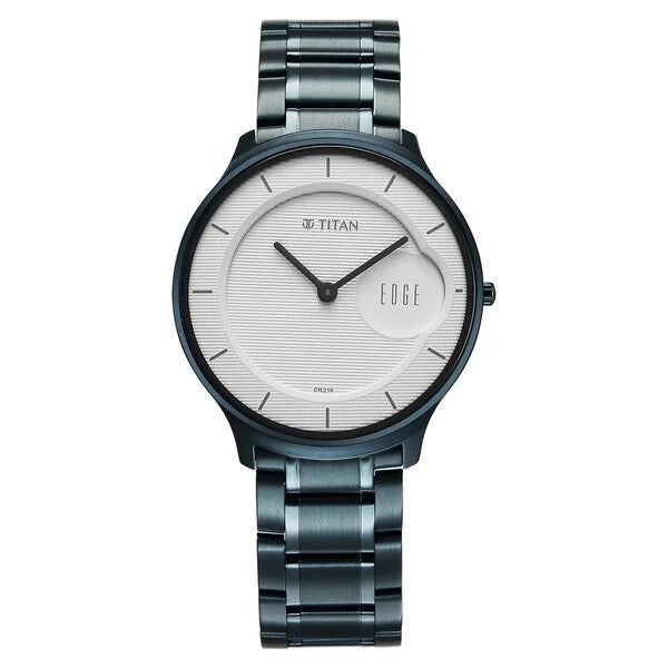 Titan Edge Murals Analog White Dial Watch For Men 1843qm04