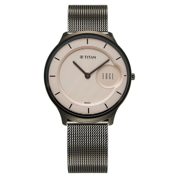Titan Edge Murals Pink Dial Watch For Men 1843qm07