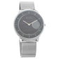Titan Minimals Grey Dial Analog Stainless Steel Strap Watch for Men  1843sm01
