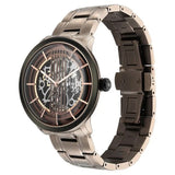 Titan Quartet Brown Dial Automatic Stainless Steel Strap Watch for Men 1848km05