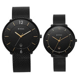 Titan Bandhan Black Dial Analog with Date Stainless Steel Strap watch for Couple / 18492651nm01p