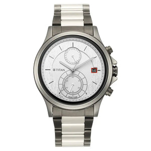 Titan Workwear Silver Dial Silver Stainless Steel Strap Watch 1870KM01 - KRISHNA WATCH COMPANY