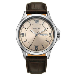 Titan Neo Arabic Analog with Day Date Watch for Men - 1870SL11 - KRISHNA WATCH COMPANY