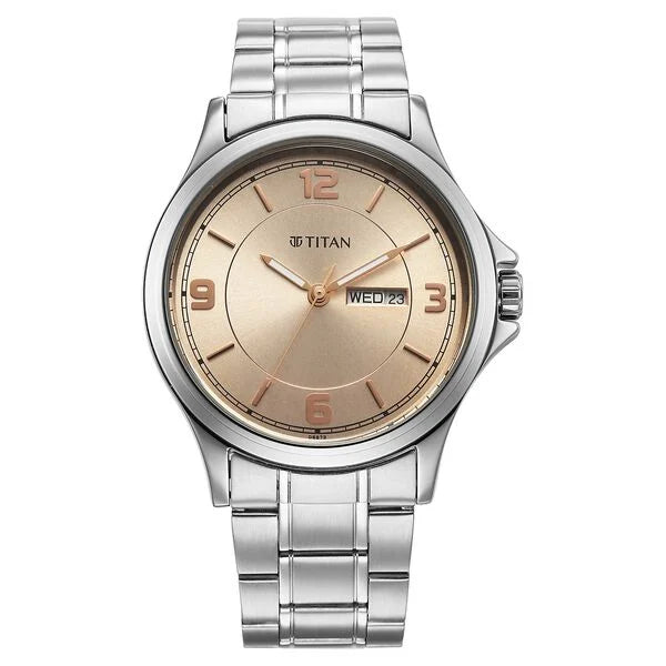 Titan Neo Arabic Analog Strap Watch for Men - 1870SM06 - KRISHNA WATCH COMPANY