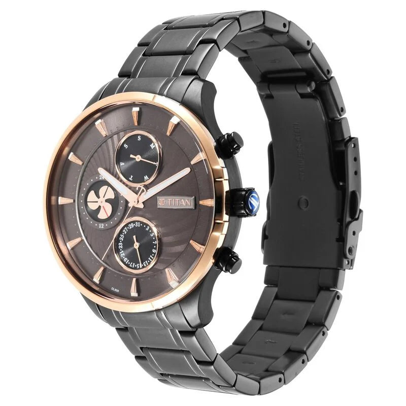 Titan Maritime Multifunction watch for Men - 1873KM01 - KRISHNA WATCH COMPANY