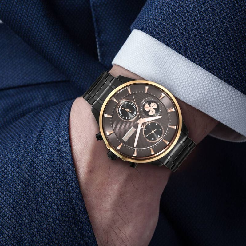 Titan Maritime Multifunction watch for Men - 1873KM01